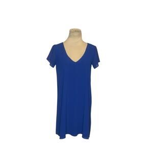 Lulus blue short sleeves shift mini dress size XS